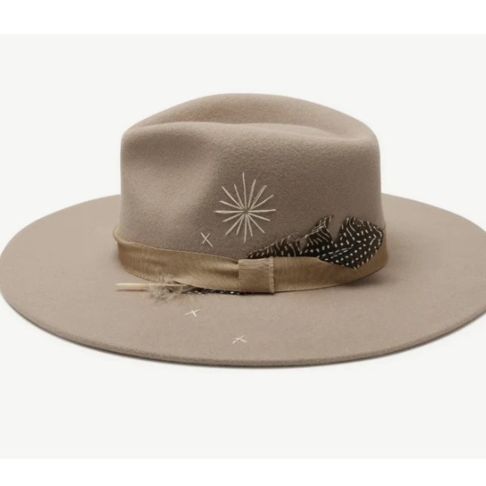 Wyeth Astral embroidered wool boho rancher - Picture 1 of 8